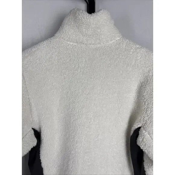 Helly Hansen Fleece Jacket Women's Small White High Pile Full Zip Stretch Panels - Picture 8 of 12